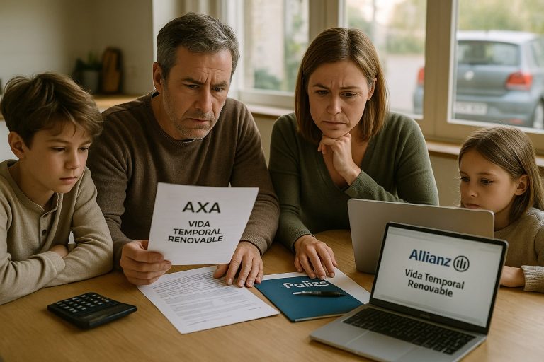 AXA Vida vs Allianz Vida en temporal renovable: cuál cubre mejor fallecimiento e invalidez para familia con hijos AXA Vida vs Allianz Vida en temporal renovable: cuál cubre mejor fallecimiento e invalidez para familia con hi