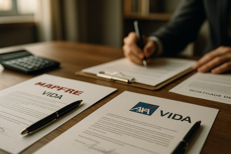 Mapfre Vida vs AXA Vida para hipoteca: cuál sale más barato a prima nivelada con capital decreciente