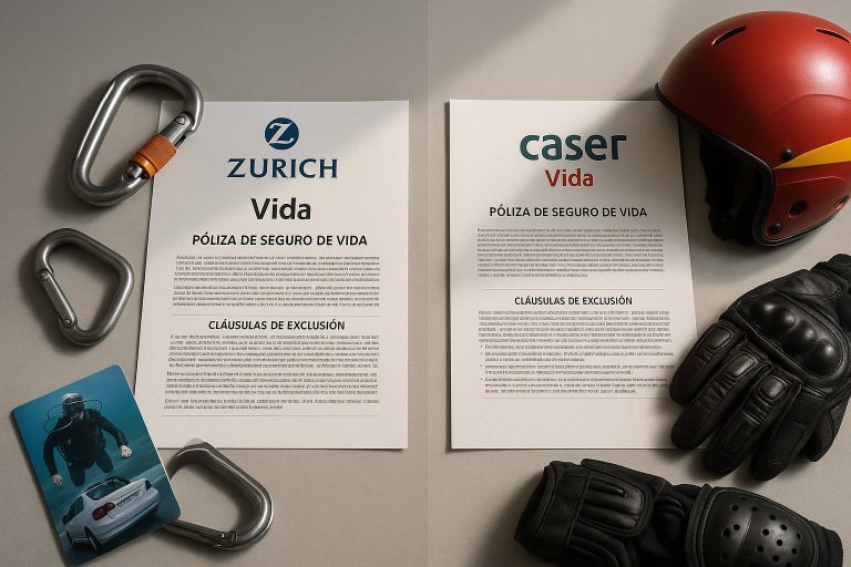 Zurich Vida vs Caser Vida: qué exclusiones por deportes de riesgo pesan más en la prima final