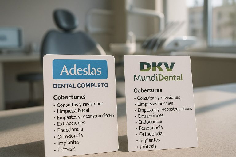 Adeslas Dental Completo vs DKV Dental: qué seguro dental cubre más implantes y ortodoncia