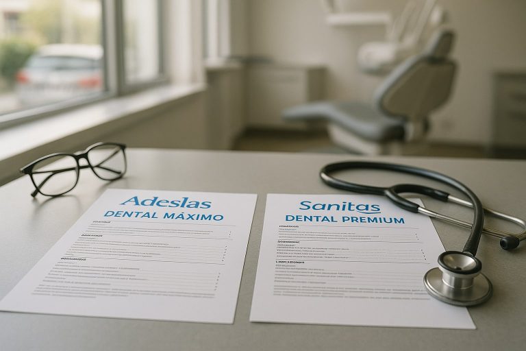 Adeslas Dental Máximo vs Sanitas Dental Premium: cuál cubre más implantes y ortodoncia invisible al año