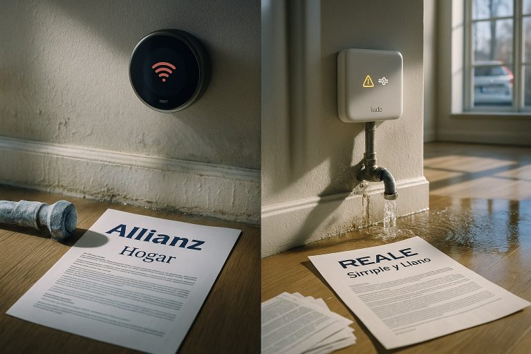 Allianz Hogar vs Reale Hogar en vivienda domotizada: cuál cubre la caída del sistema y los daños por fallo del