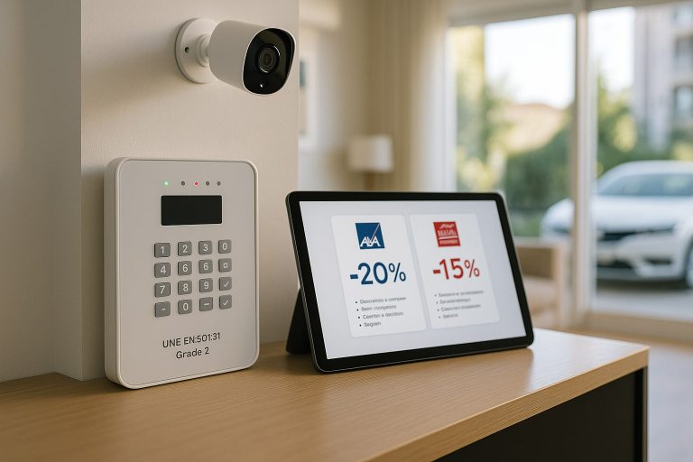 AXA Hogar vs Generali Hogar para vivienda con videovigilancia y alarma conectada: cuál aplica mejor descuento por sistema antirrobo homologado AXA Hogar vs Generali Hogar para vivienda con videovigilancia y alarma conectada: cuál aplica mejor descuento
