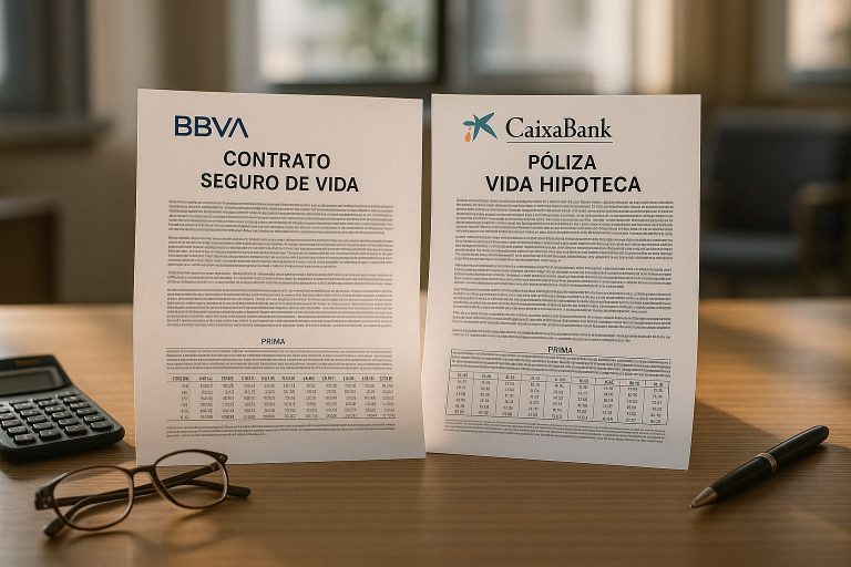 BBVA Seguro de Vida vs CaixaBank Vida hipoteca: cuál sale peor a 10 años