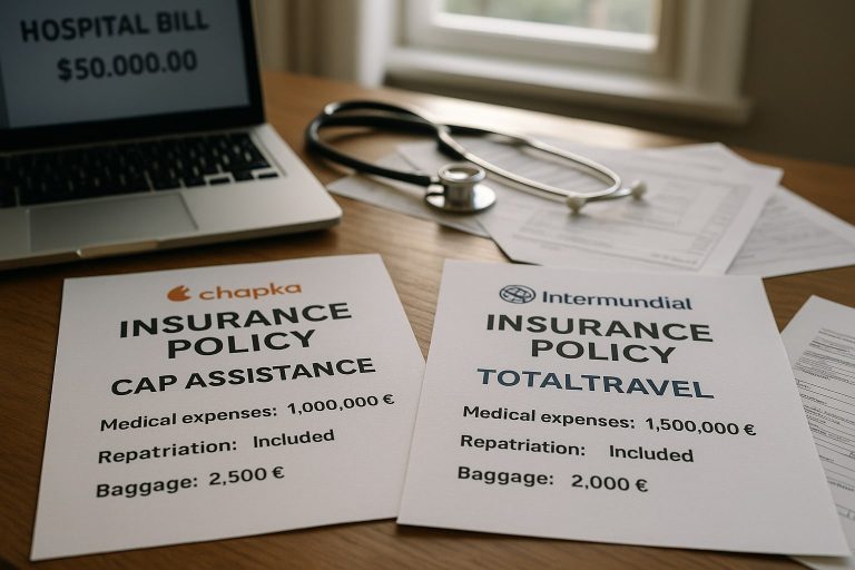 Chapka Cap Assistance vs Intermundial Totaltravel para viaje a Estados Unidos: cuál aguanta una factura hospitalaria de 50.000 $ Chapka Cap Assistance vs Intermundial Totaltravel para viaje a Estados Unidos: cuál aguanta una factura hospit