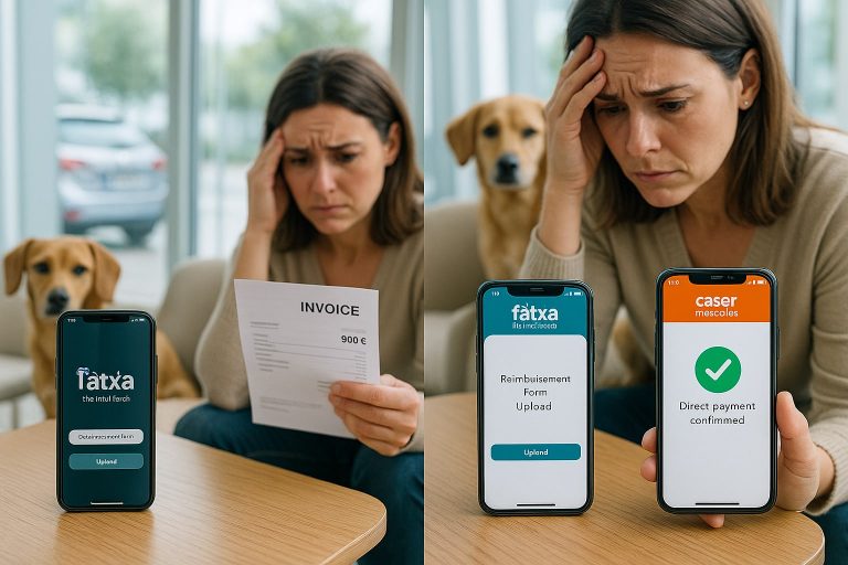 Fatxa vs Caser Mascotas: qué seguro paga más rápido la factura del veterinario tras un accidente