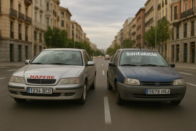 Mapfre vs Santalucía en terceros ampliado para coche de más de 15 años: cuál mantiene la cobertura de lunas y