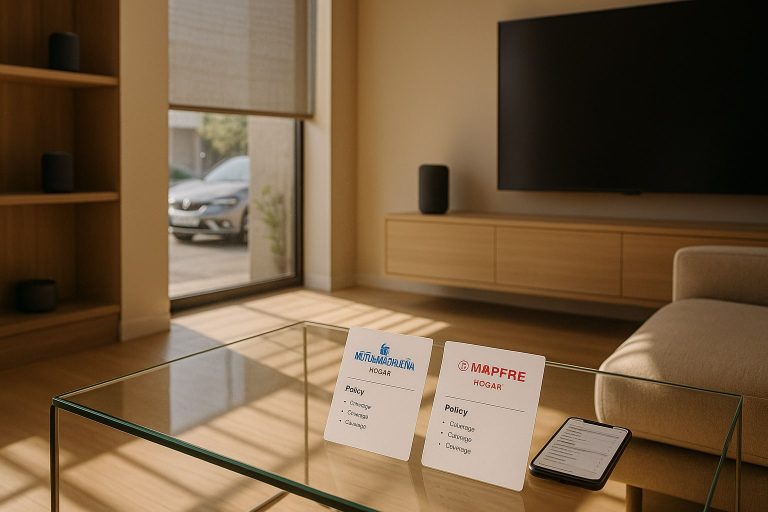 Mutua Madrileña Hogar vs Mapfre Hogar en piso con Alexa y persianas motorizadas: cuál sube el capital de conte