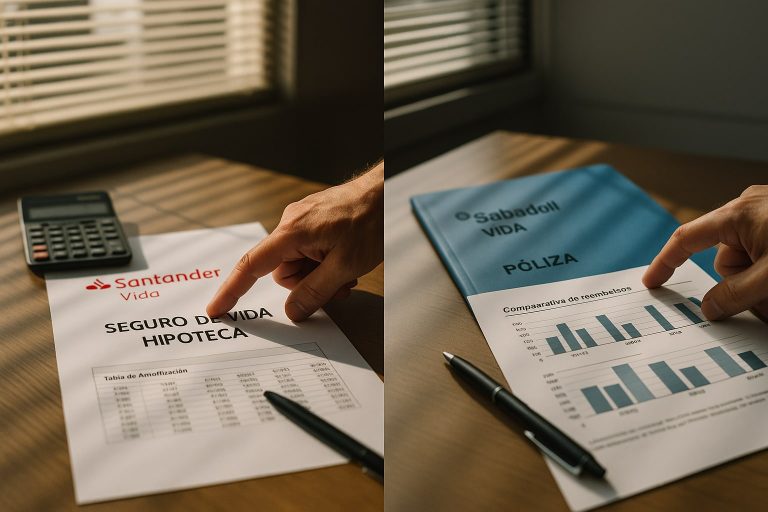 Santander Vida vs Sabadell Vida vinculado a hipoteca: cuál devuelve más prima si amortizas anticipadamente Santander Vida vs Sabadell Vida vinculado a hipoteca: cuál devuelve más prima si amortizas anticipadamente