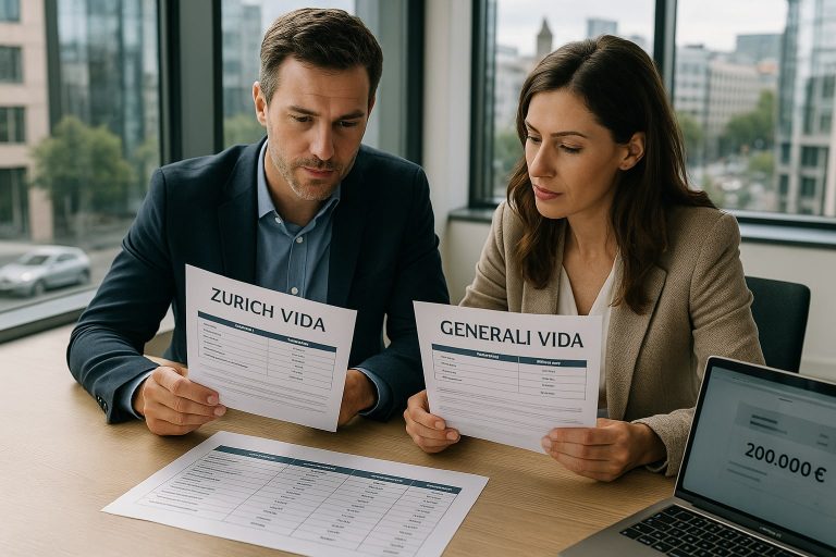 Zurich Vida vs Generali Vida en capital de 200.000 € para pareja con doble ingreso: cuál compensa mejor por asegurado Zurich Vida vs Generali Vida en capital de 200.000 € para pareja con doble ingreso: cuál compensa mejor por as