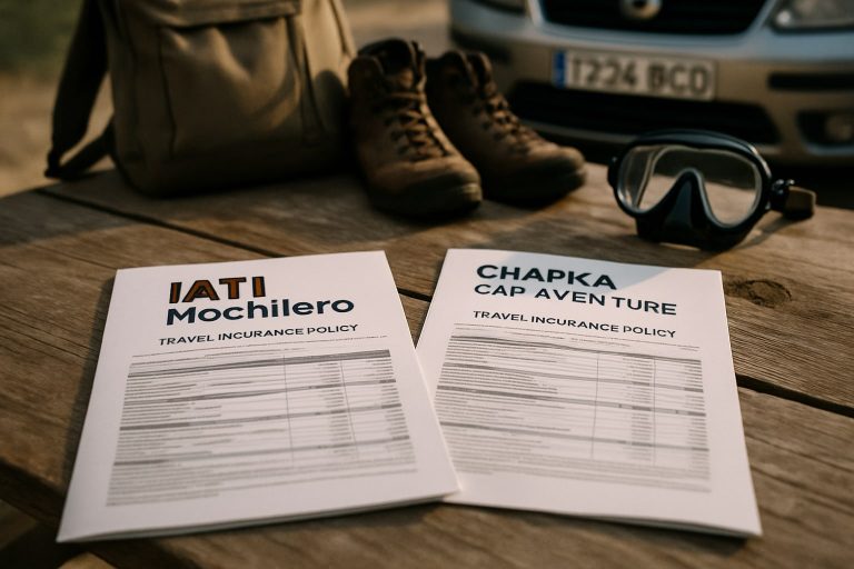 IATI Mochilero vs Chapka Cap Aventure en deportes de riesgo: cuál cubre el trekking de altura y el buceo recreativo sin ampliación obligatoria IATI Mochilero vs Chapka Cap Aventure en deportes de riesgo: cuál cubre el trekking de altura y el buceo recre